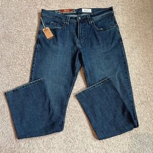 TK Axel Mens Slim Boot Stretch Jeans Dark Wash 36x32 AXMB0075 New